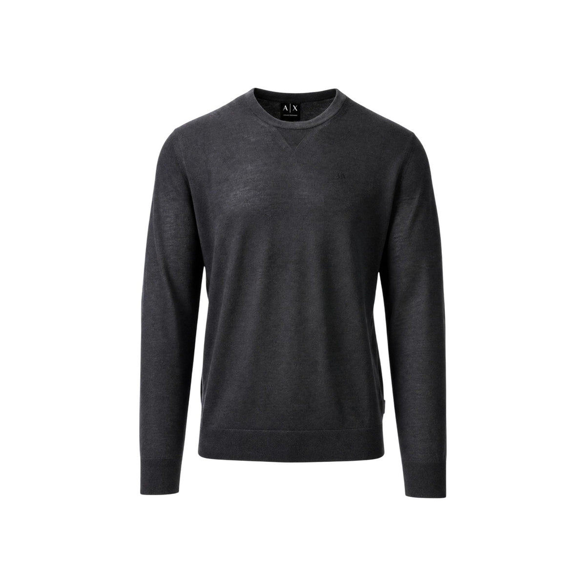 Armani Exchange — Wollmix-Pullover für Herren in Grau — Ansicht 2
