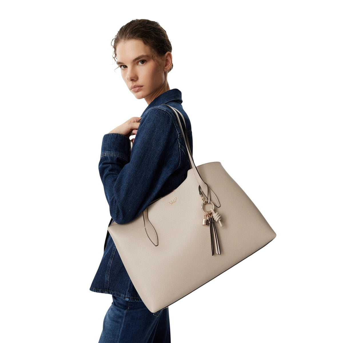 Guess — Tasche Melody für Damen - Farbe grau — Ansicht 2