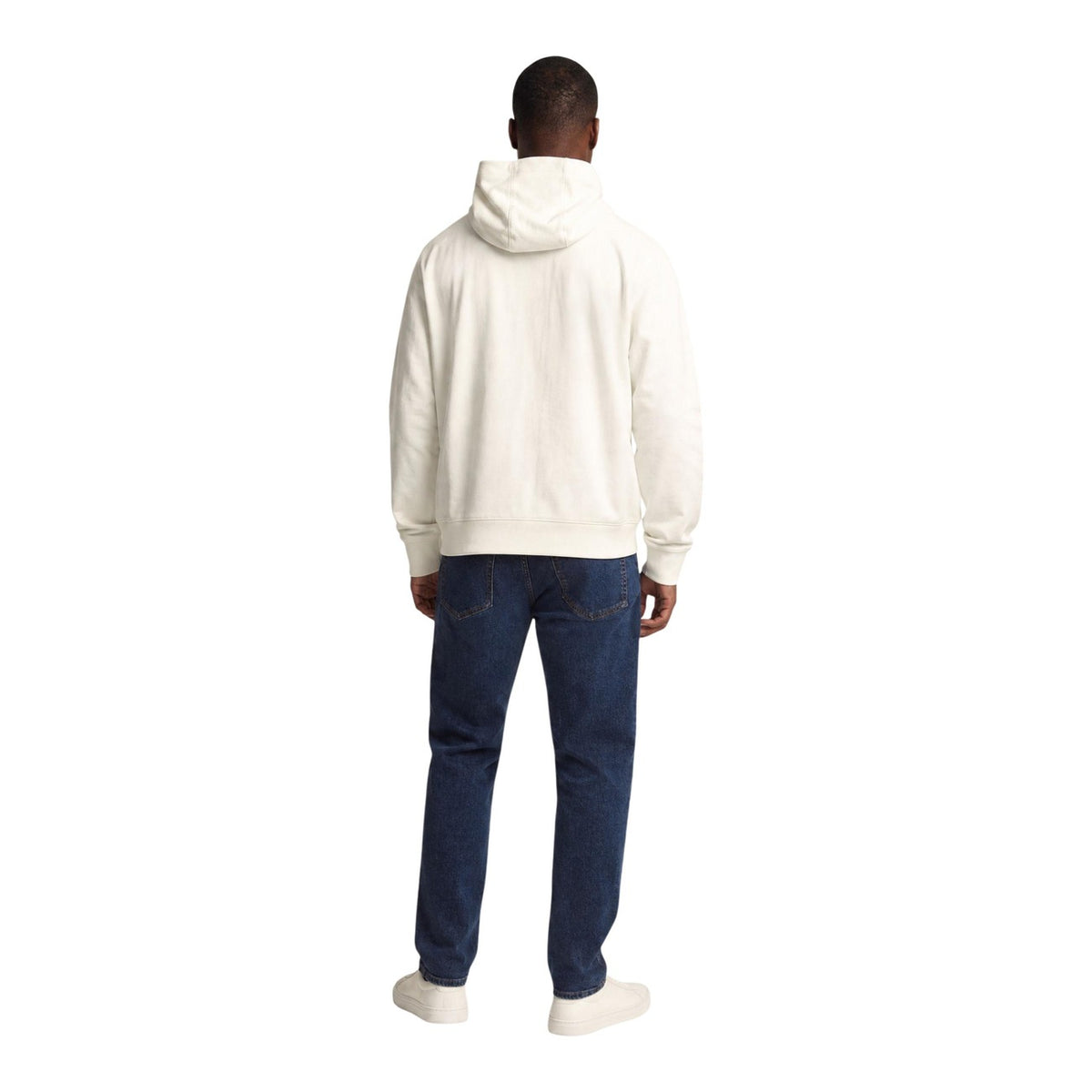 EA7 — Sweat à capuche beige homme — vue 3