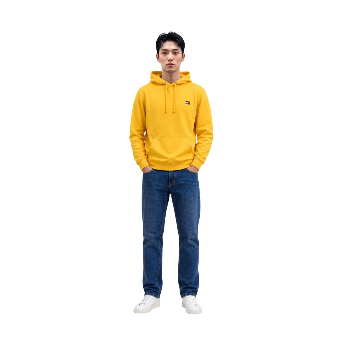 Tommy Jeans — Men’s yellow hoodie — view 3