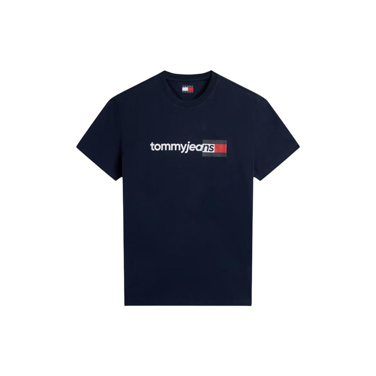 Tommy Jeans — T-shirt bleu en coton bio homme — vue 3