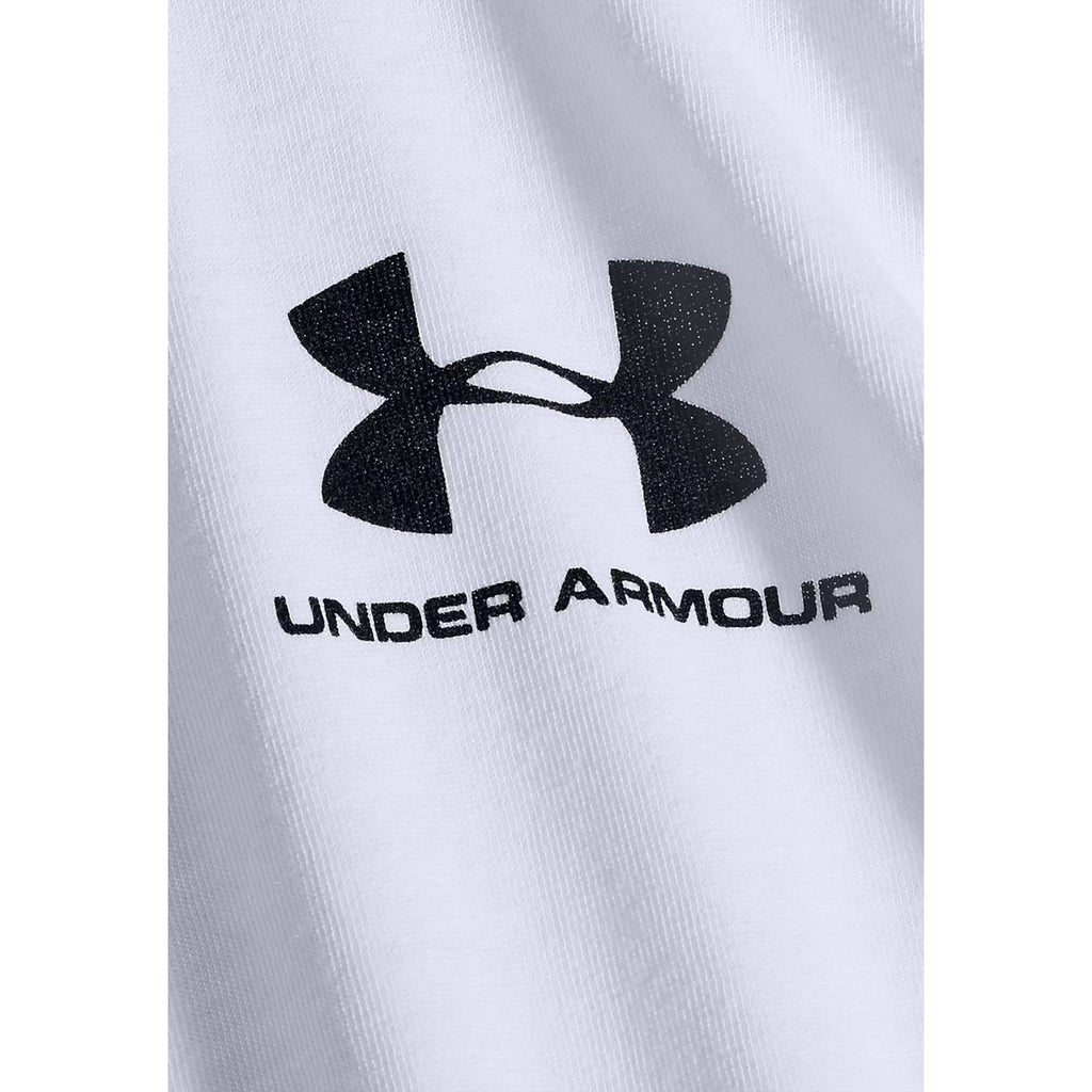 Under Armour — Sportstyle Left Chest long-sleeved t-shirt for men in white — view 3
