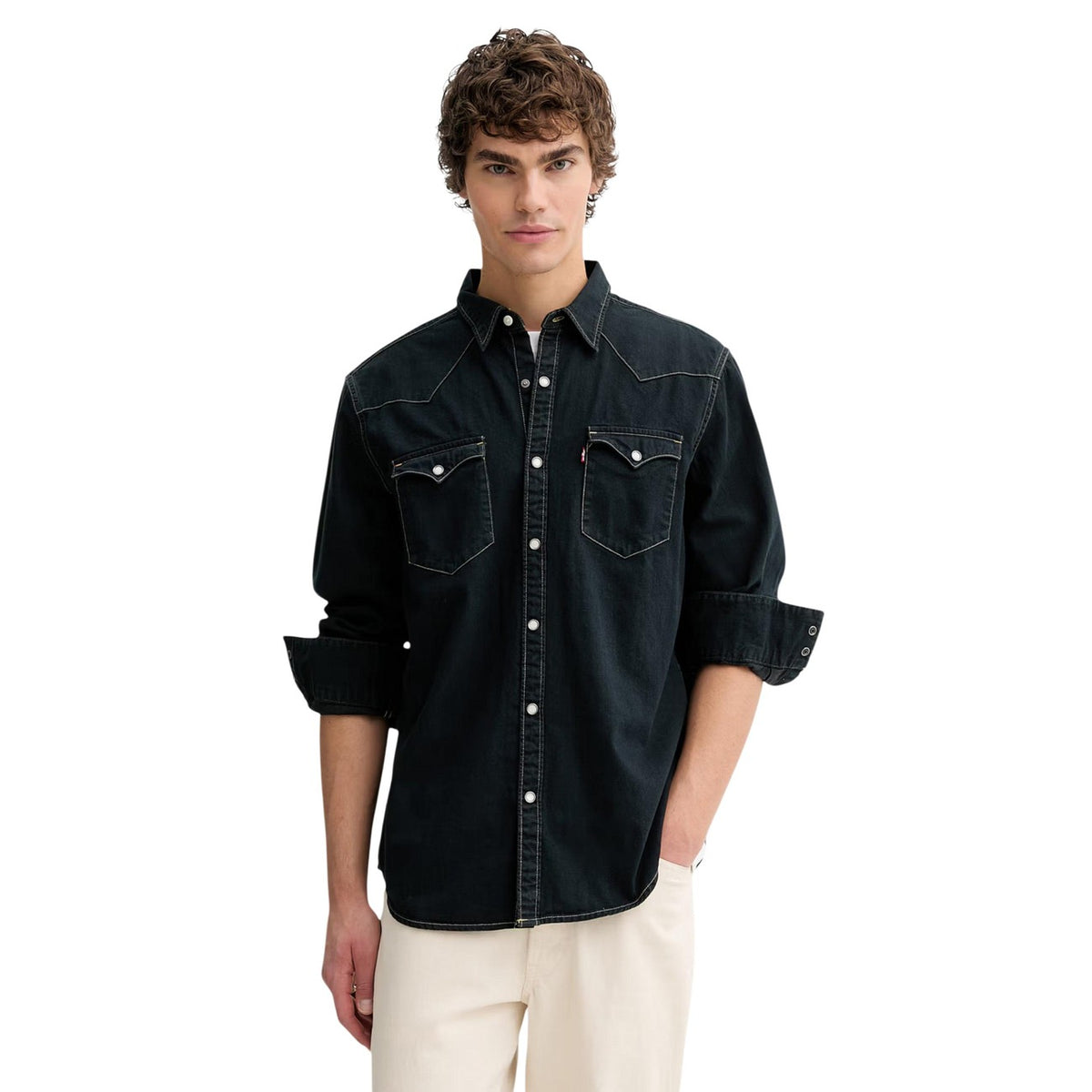 Levi’s — Men’s black Barstow Western Standard shirt