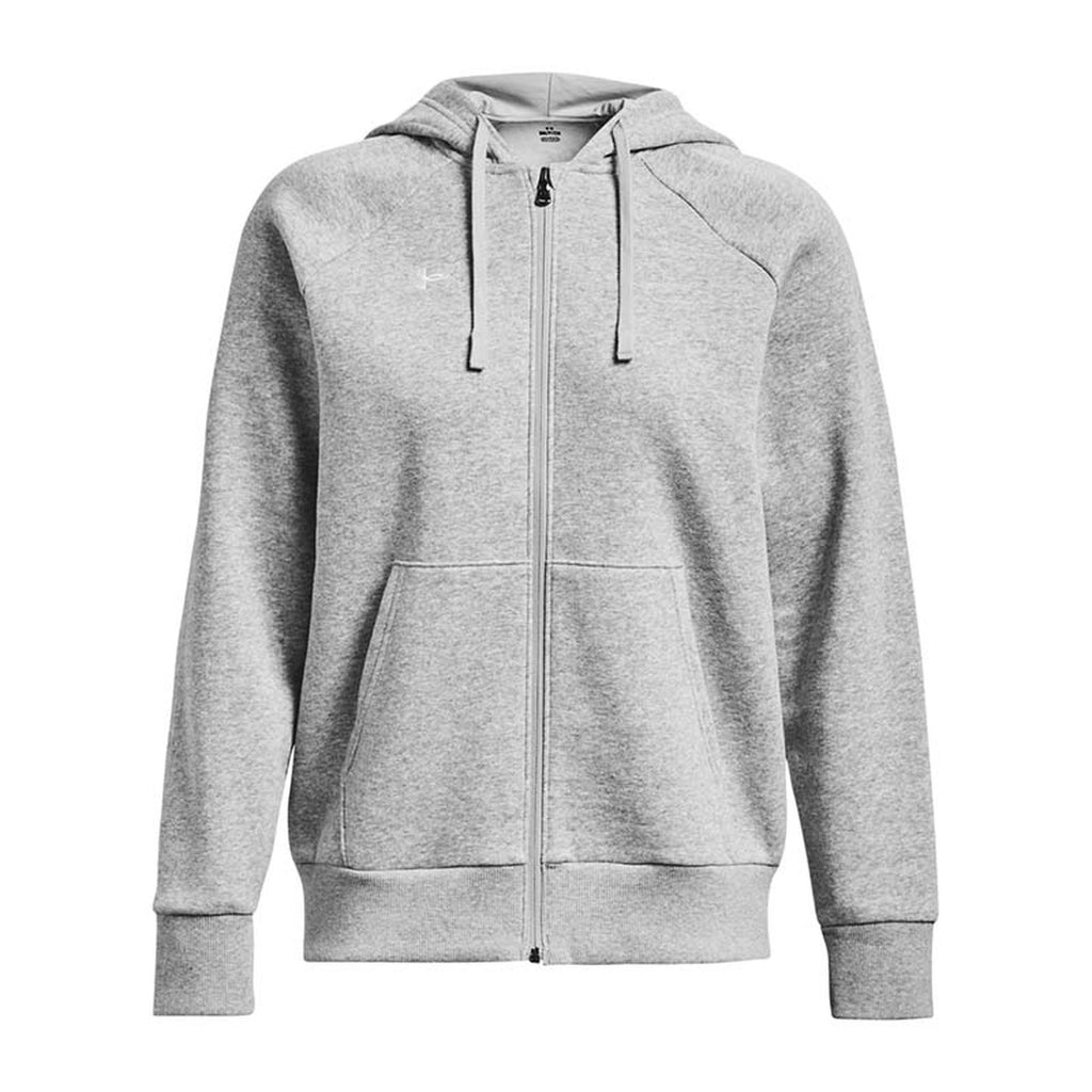 Under Armour — Damen-Hoodie mit Reißverschluss — grau