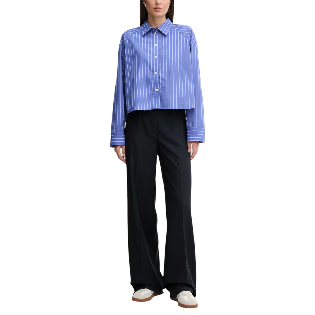 Calvin Klein Jeans — Dameshemd gestreept blauw LV047C118G — afbeelding 3