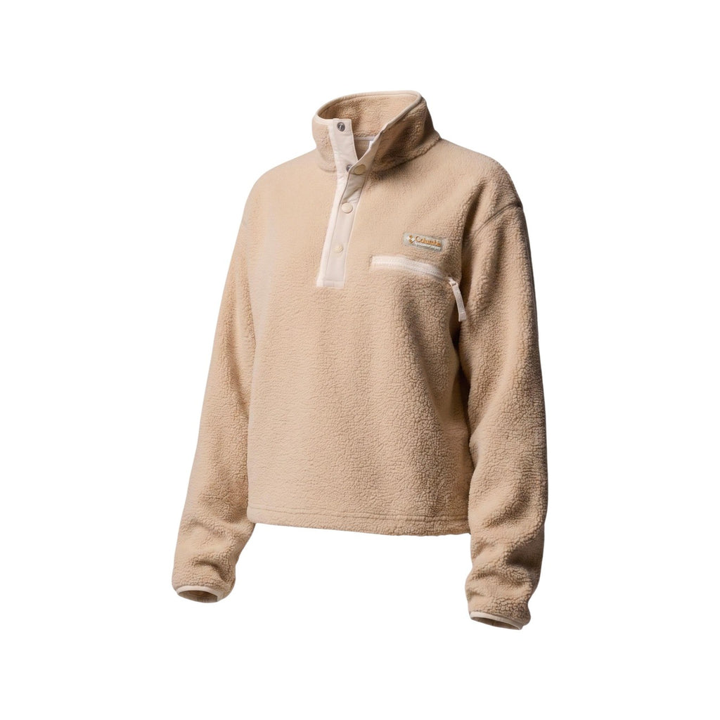 Columbia — Polaire Helvetia II Cropped Half Snap beige femme — vue 2