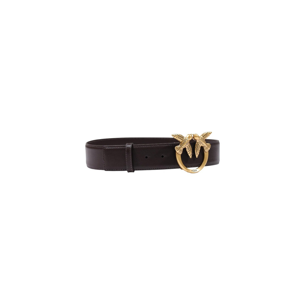 Pinko — Ceinture Alta Love Birds In Pelle en cuir femme — vue 2