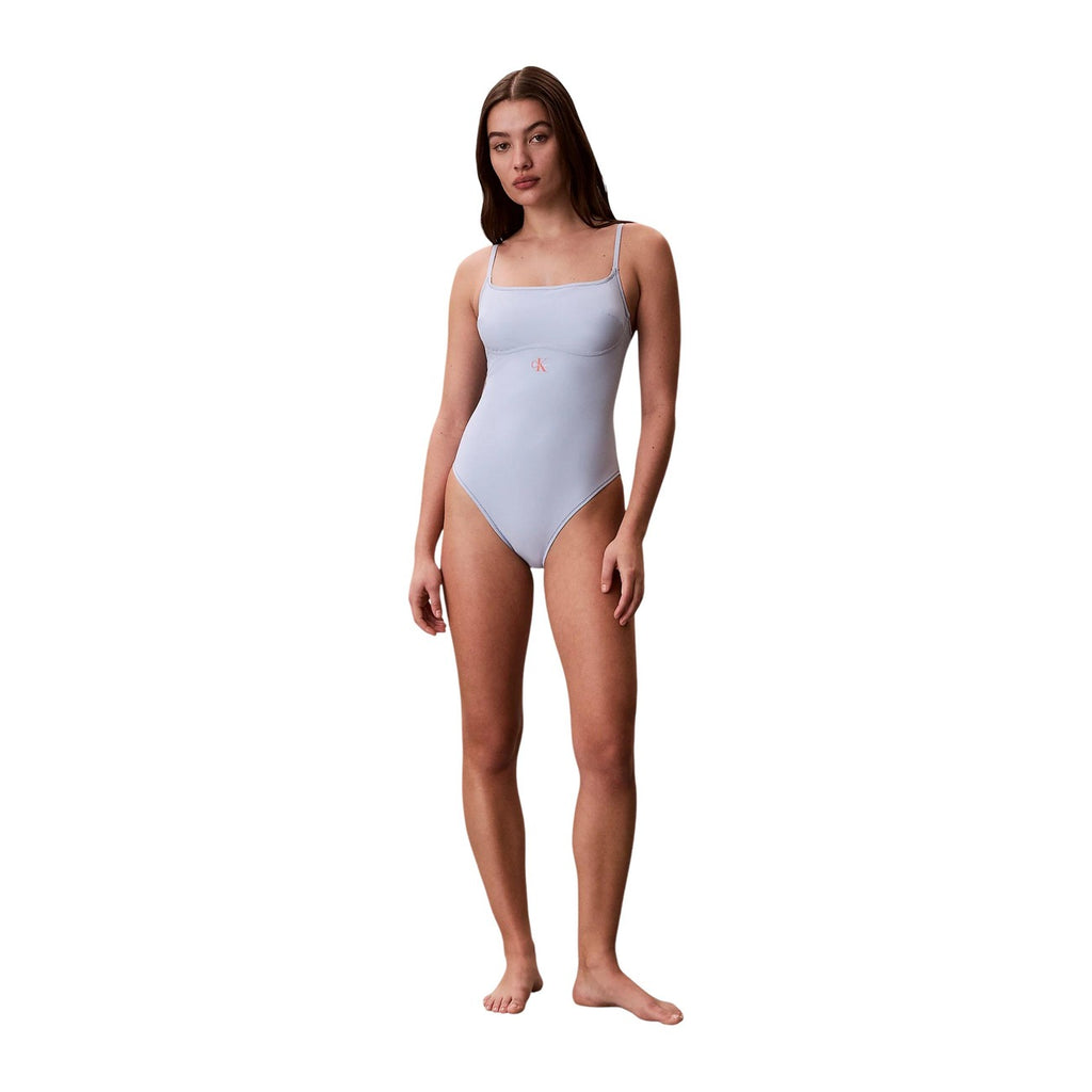 Calvin Klein Jeans — Maillot de bain ONE PIECE bleu azur femme — vue 4