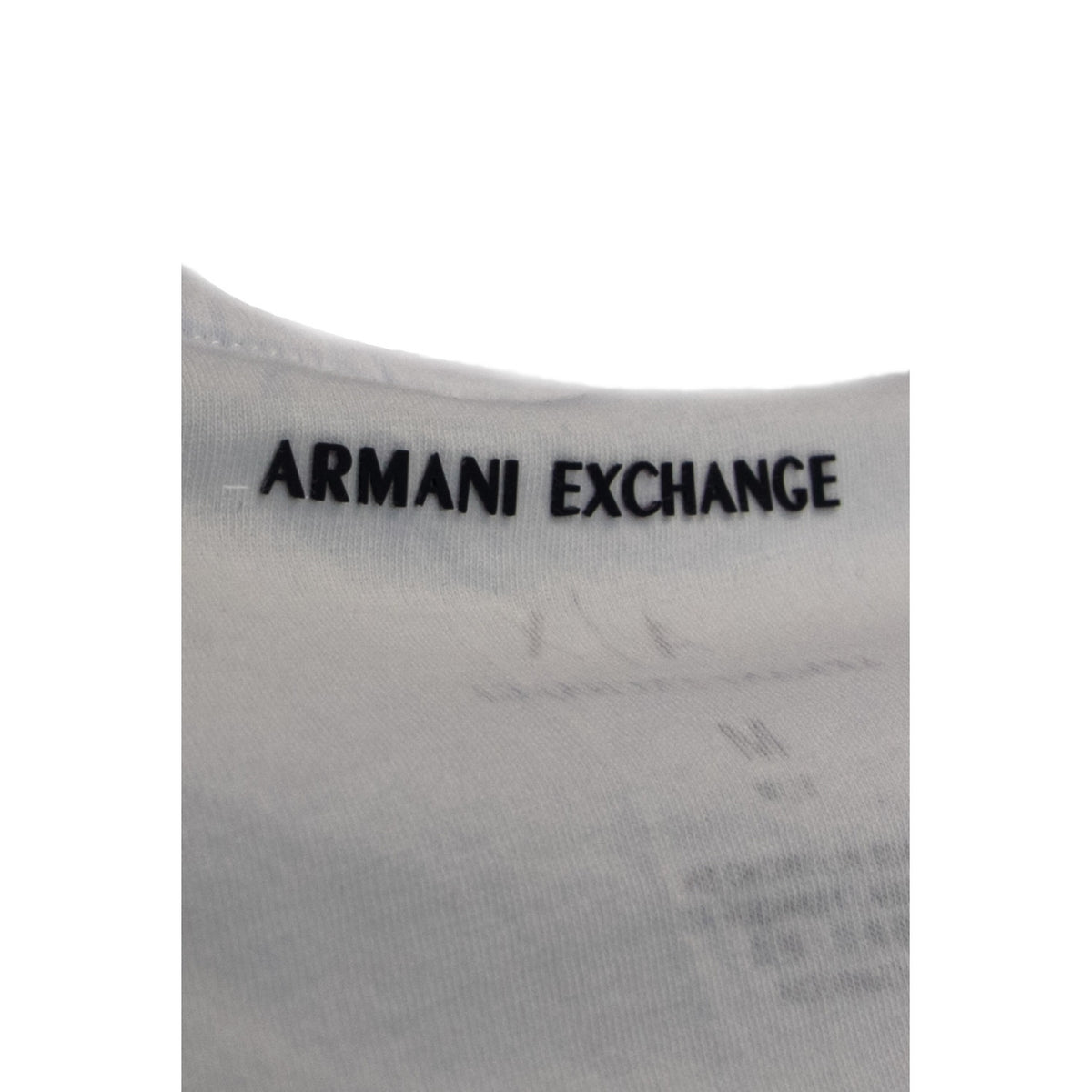 Armani Exchange — T-shirt blanc homme — vue 3