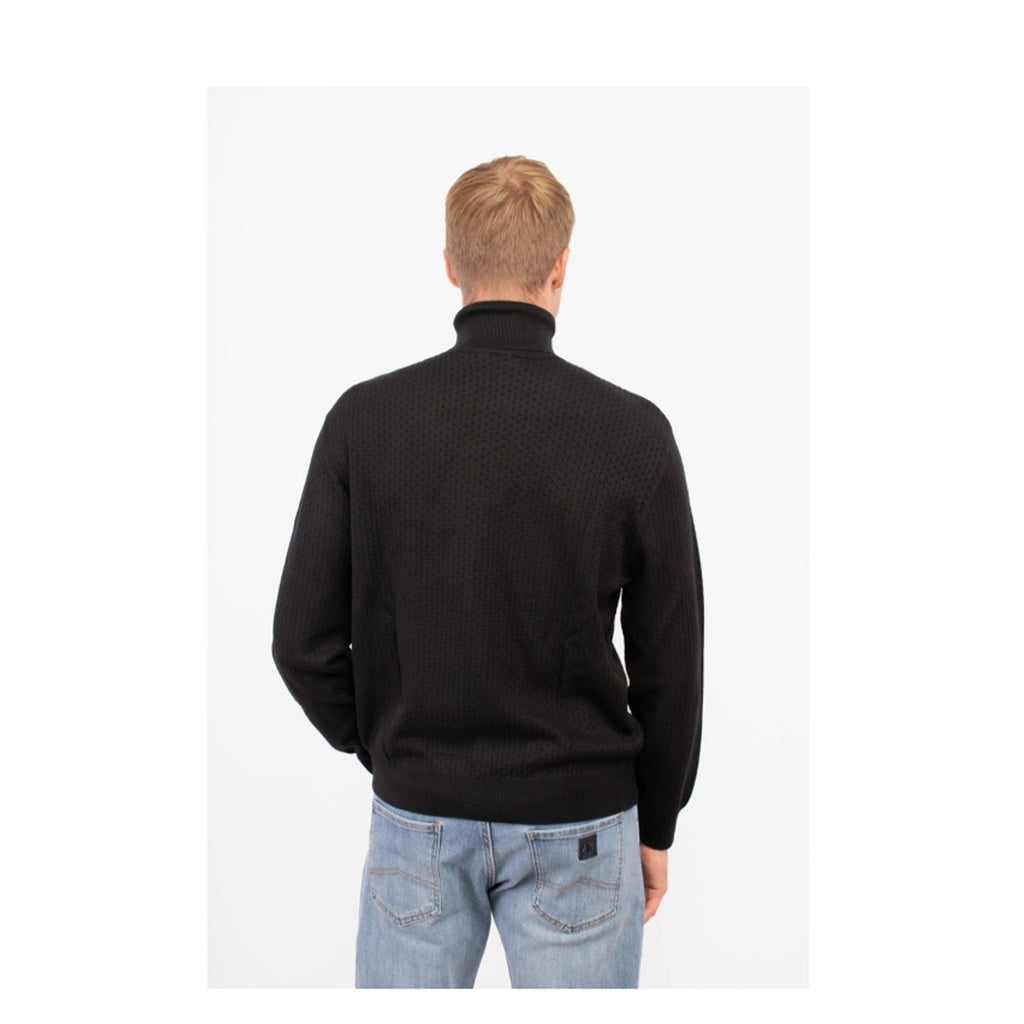 Armani Exchange — Pull col montant noir B_44831 homme — vue 2