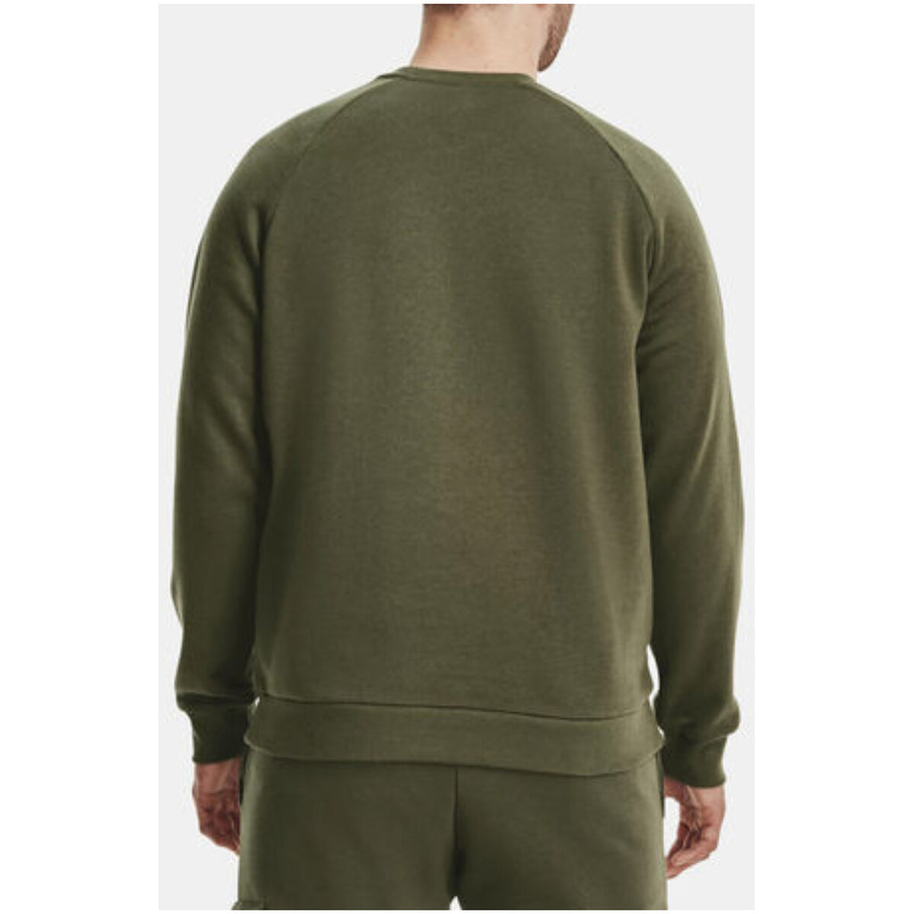 Under Armour — Grünes Herren-Sweatshirt mit Rundhalsausschnitt — Ansicht 2
