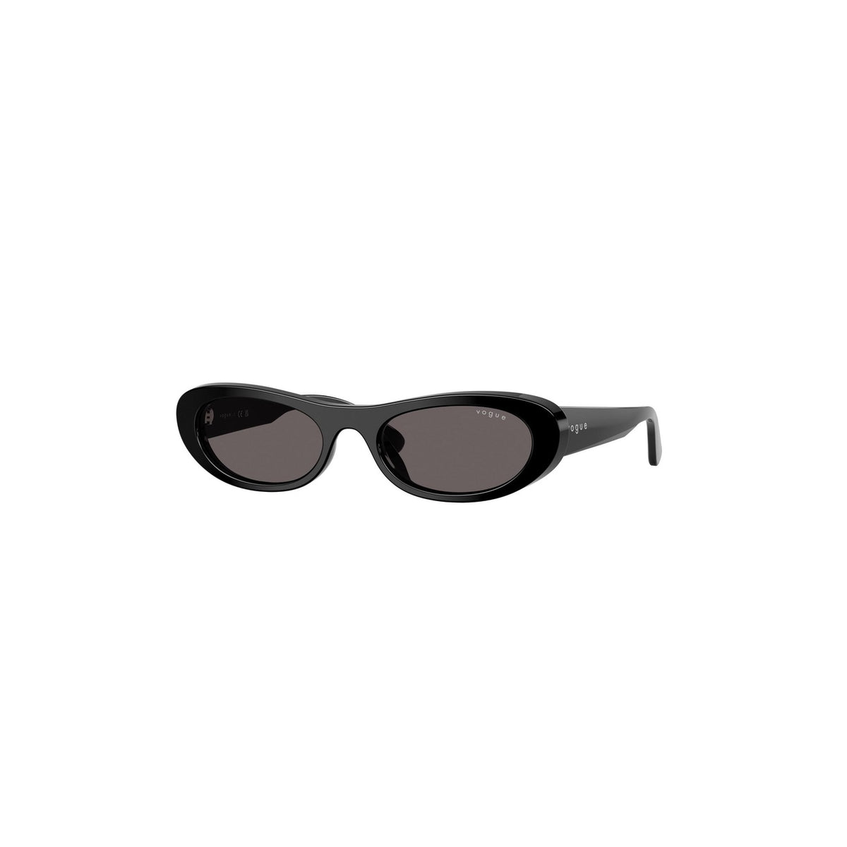 Vogue Eyewear — Ronde zonnebril van zwart acetaat voor dames — afbeelding 5