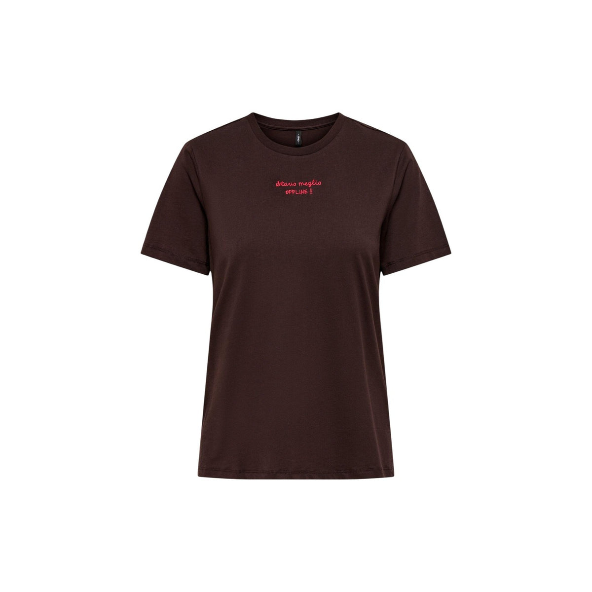 Only — Damen-T-Shirt braun — Ansicht 3