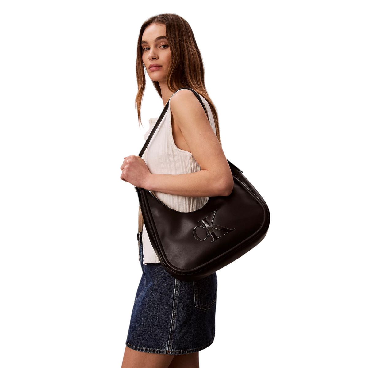 Calvin Klein — Black bag ref. BOLD CK CRESSENT woman — view 5