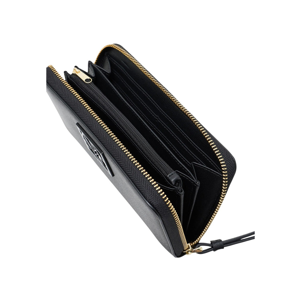 Armani Exchange — Women’s large black zipped wallet — view 5