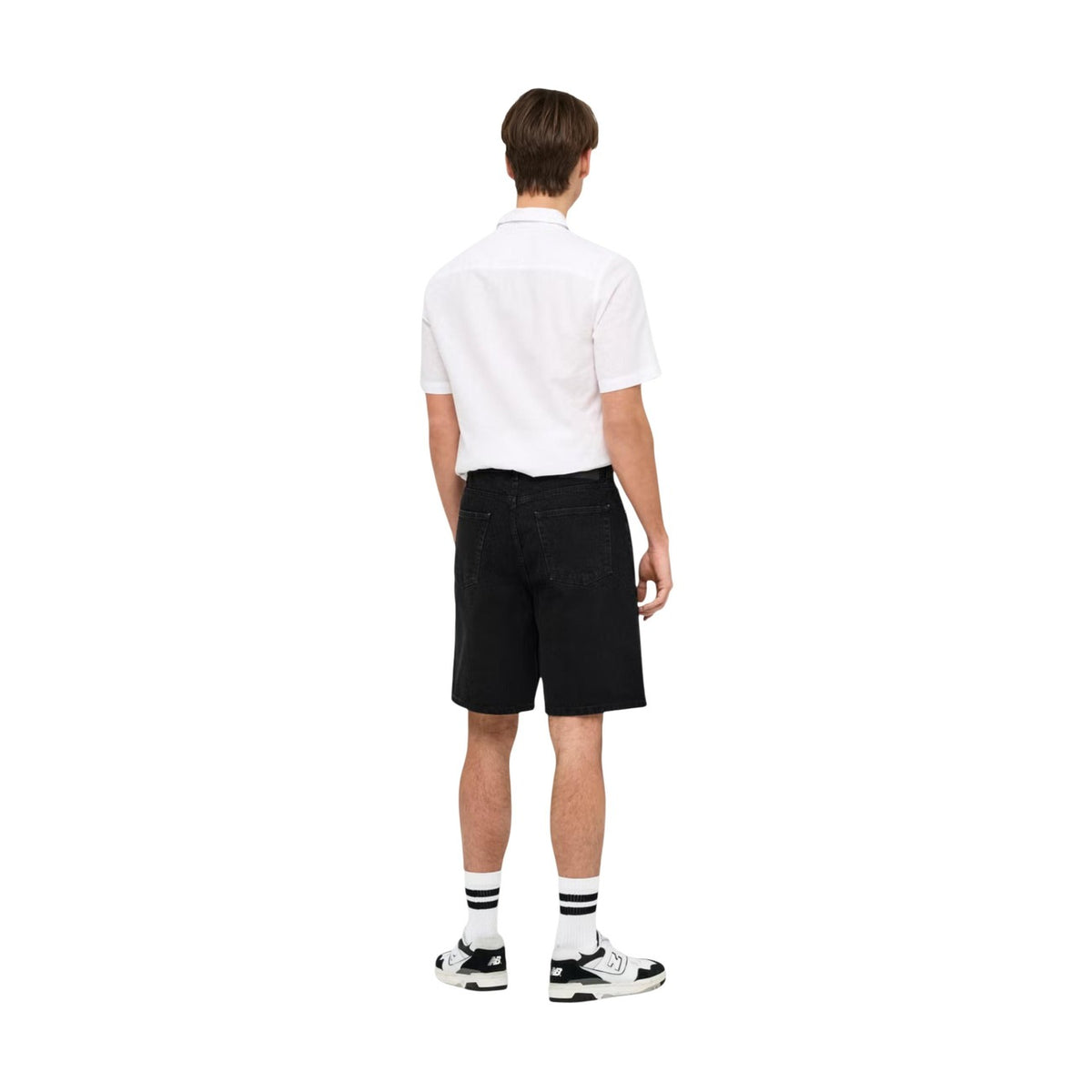 Only & Sons — Men’s black Fade shorts — view 2