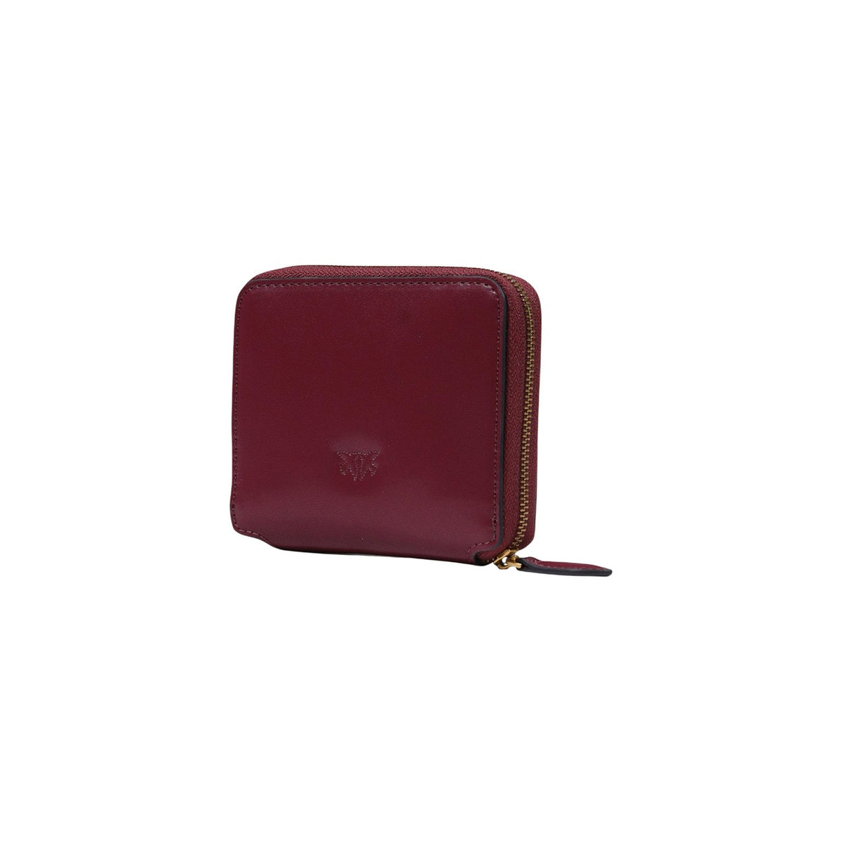 Pinko — Portefeuille Taylor Zip Around Vitello Seta en cuir bordeaux femme — vue 5