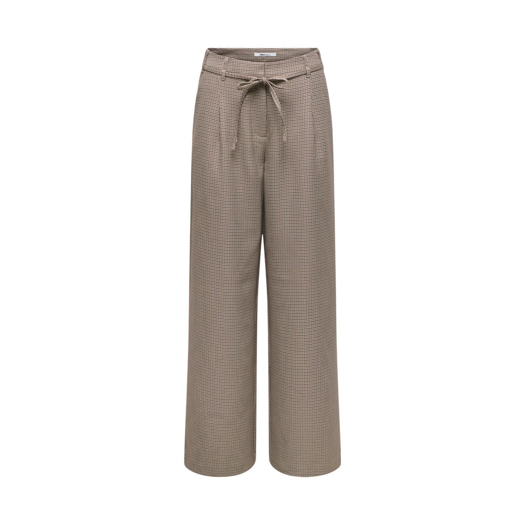 Only — Pantalon à carreaux ONLMIRIA marron femme — vue 2