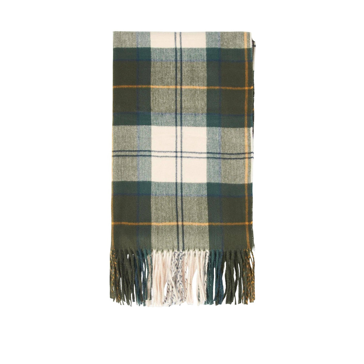Barbour — Stanway Tartan stole for women — White tartan