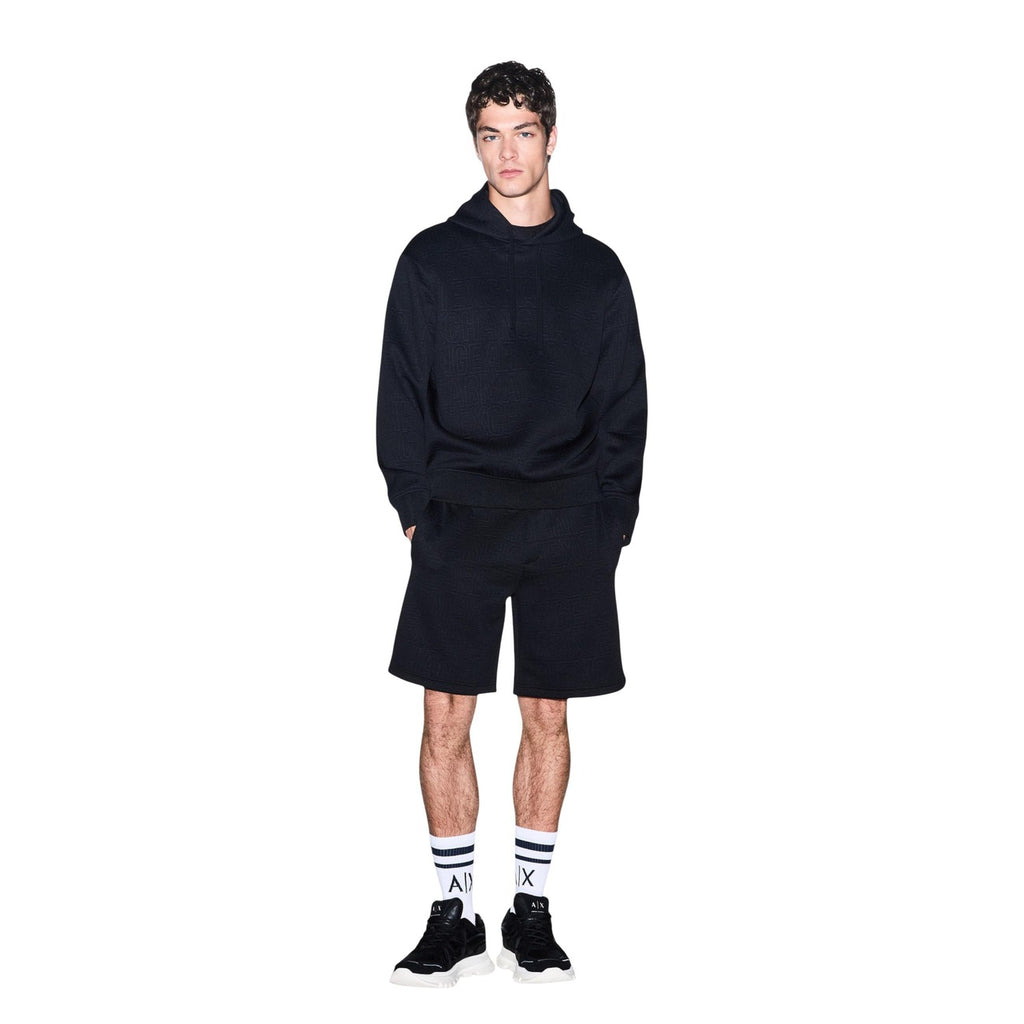 Armani Exchange — Sweat à capuche XM002906 noir homme — vue 4
