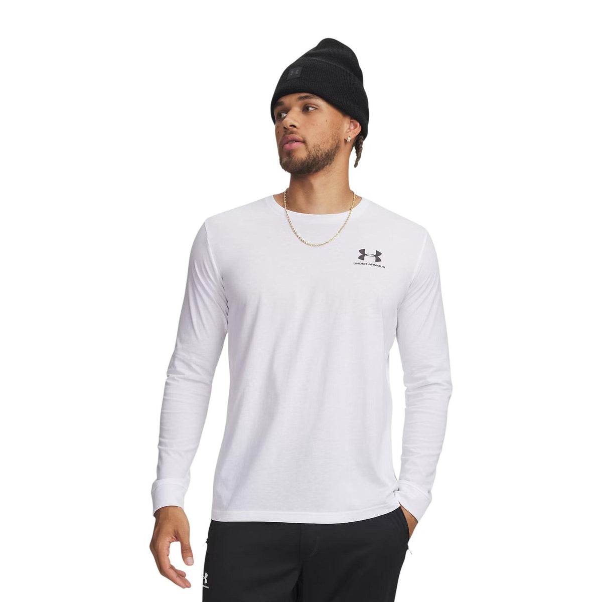 Under Armour — Sportstyle Left Chest long-sleeved t-shirt for men in white
