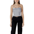 Calvin Klein Jeans — Top J20J225310 wit gestreept stretch dames