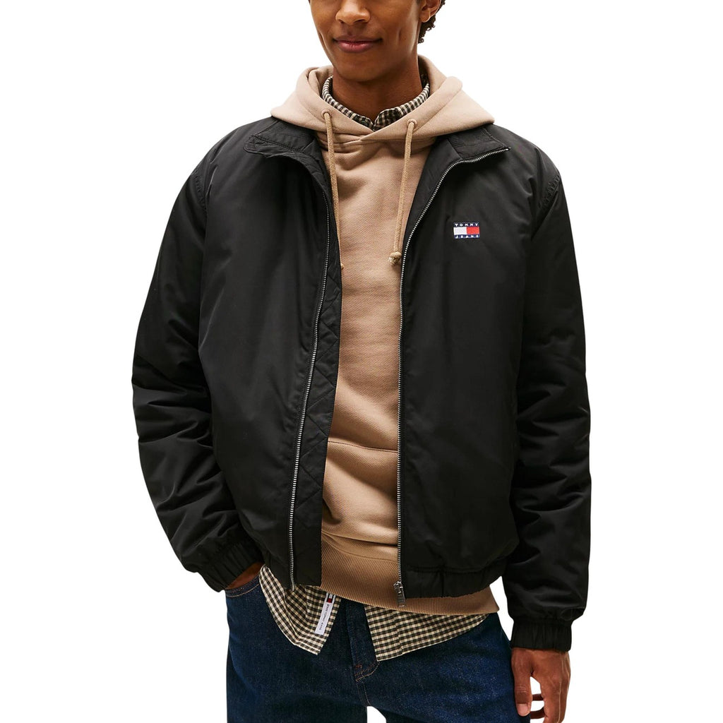 Tommy Jeans — Veste matelassée déperlante noire homme — vue 2