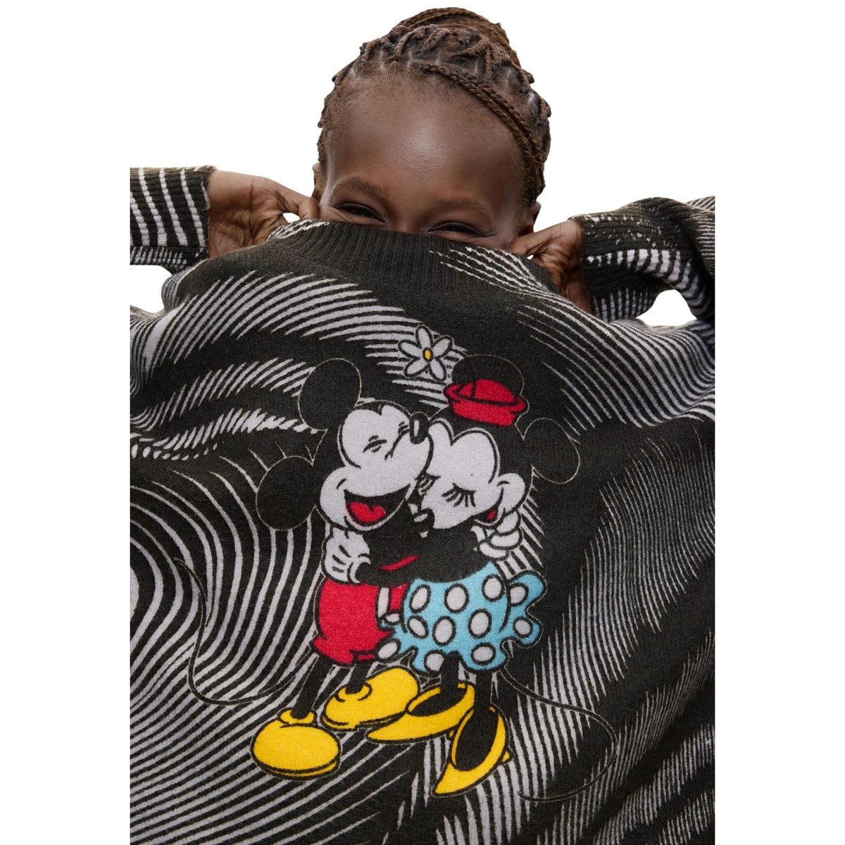 Desigual — Women’s black Hug Mickey sweater — view 3
