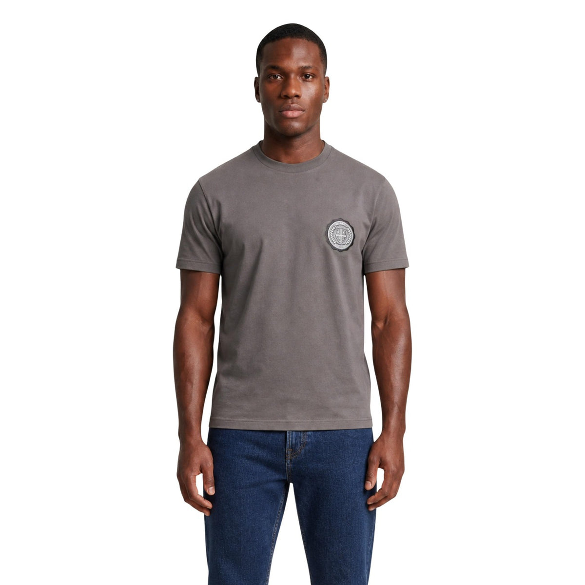 Armani Exchange — T-shirt en coton marron homme