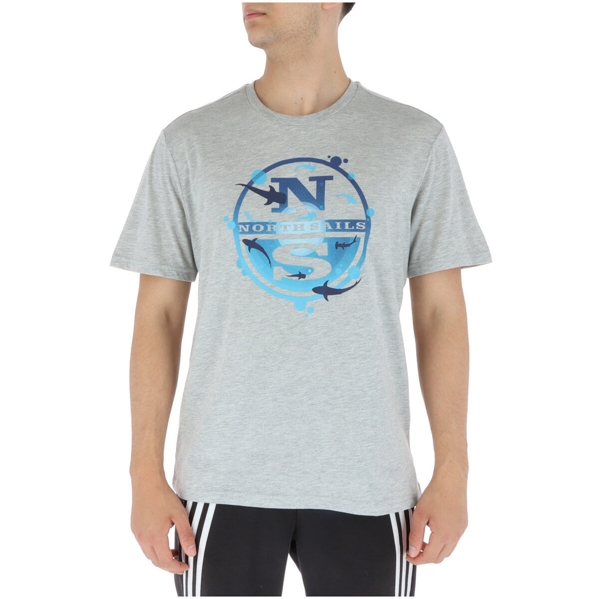 North Sails — T-shirt NS902412 gris homme