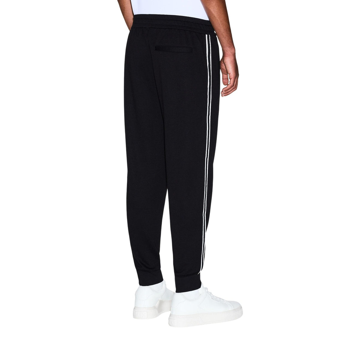 Armani Exchange — Men's black stretch pants — view 3