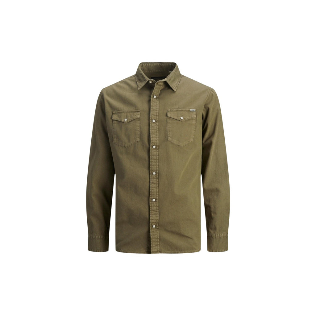 Jack & Jones — Sheridan denim herenoverhemd — groen