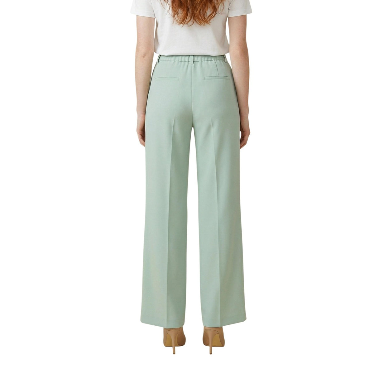 Artigli — Pantalon palazzo vert femme — vue 2