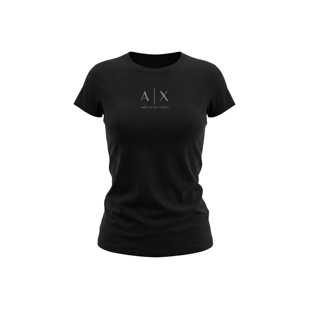 Armani Exchange — T-shirt stretch noir femme — vue 4
