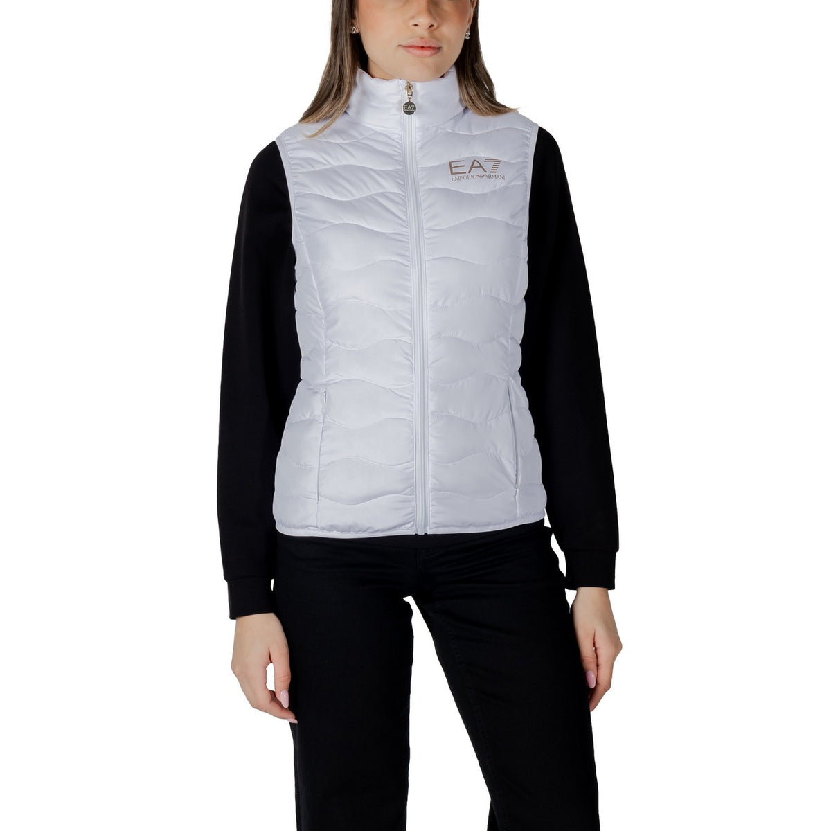 EA7 — Gilet beige femme — 8NTQ08 TNF8Z — vue 6