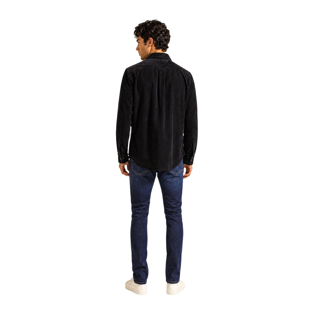 Tommy Jeans — Chemise noire col classique homme — vue 5