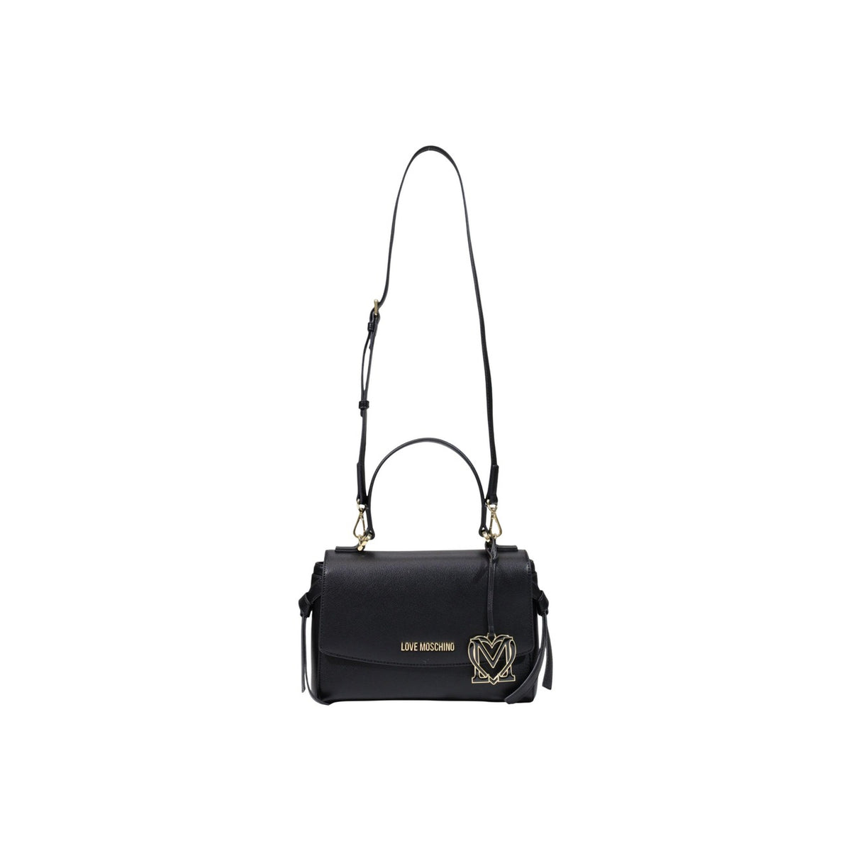 Love Moschino — Women's black shoulder bag 27 × 22 × 10 cm — view 5