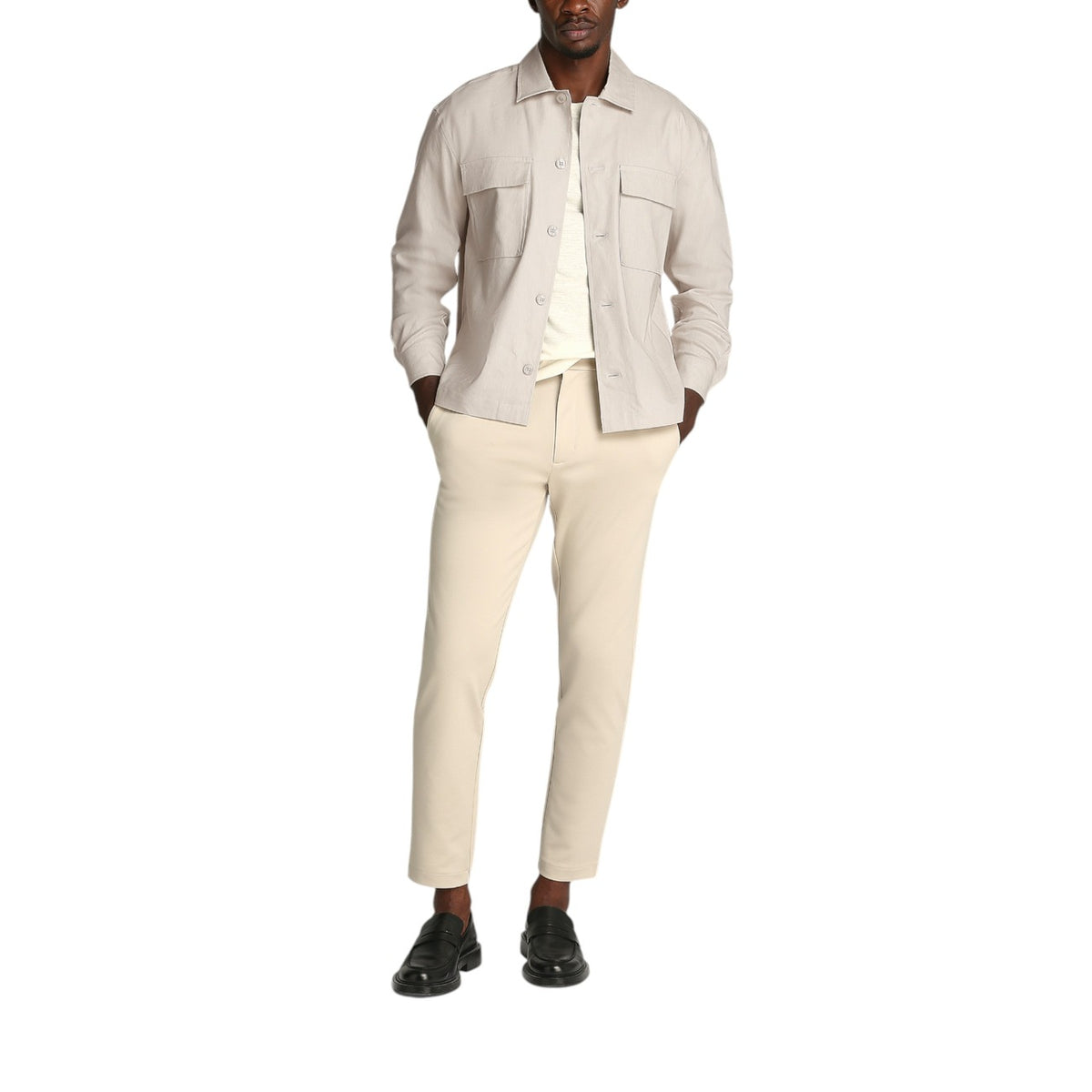 Calvin Klein — Chemises beige réf. K10K114191 homme — vue 2