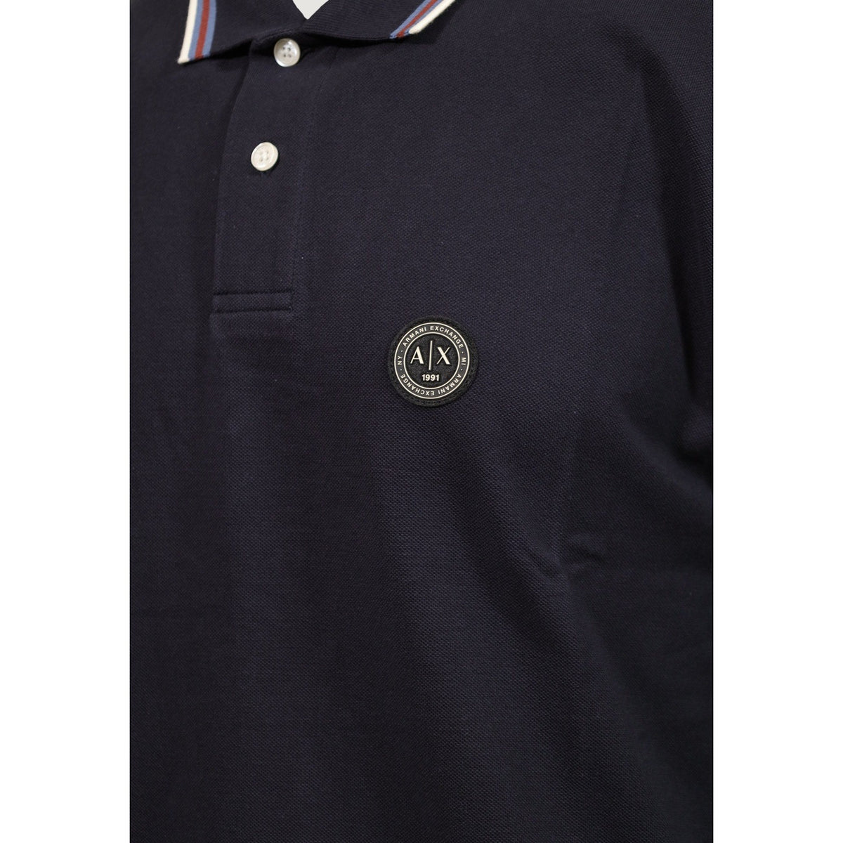 Armani Exchange — Men's long-sleeved polo shirt XM003427 blue — view 5