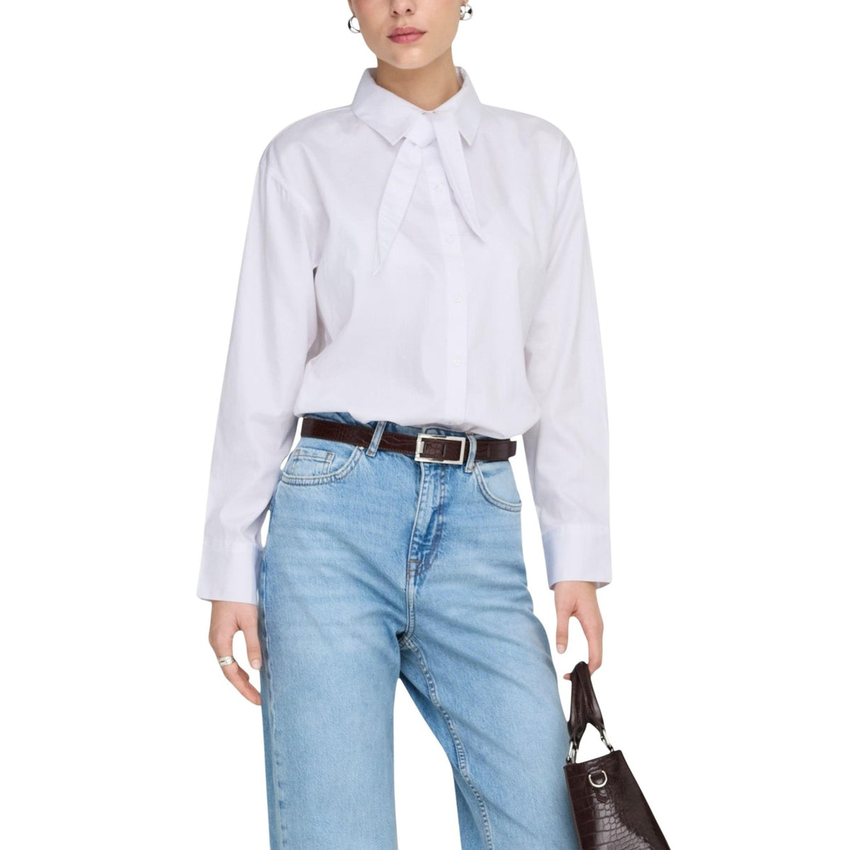 Jacqueline de Yong — Shirt 15363065 round neck white woman