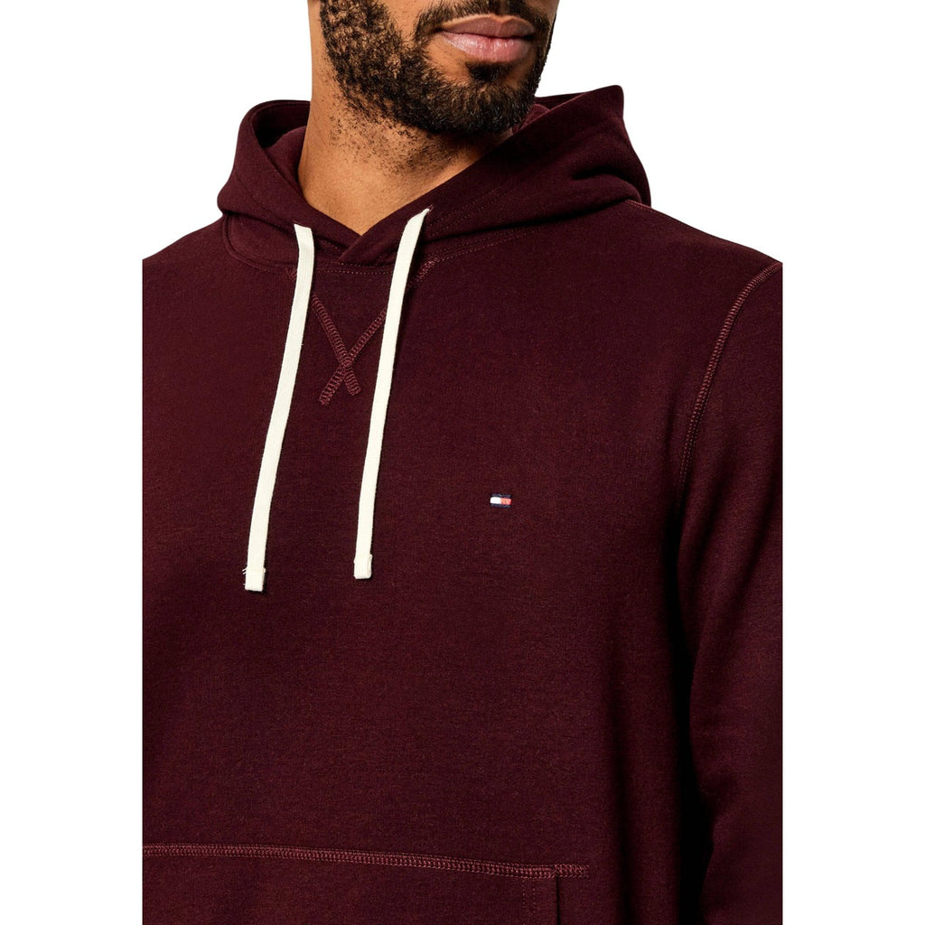 Tommy Hilfiger — Sweat col rond bordeaux homme — vue 3