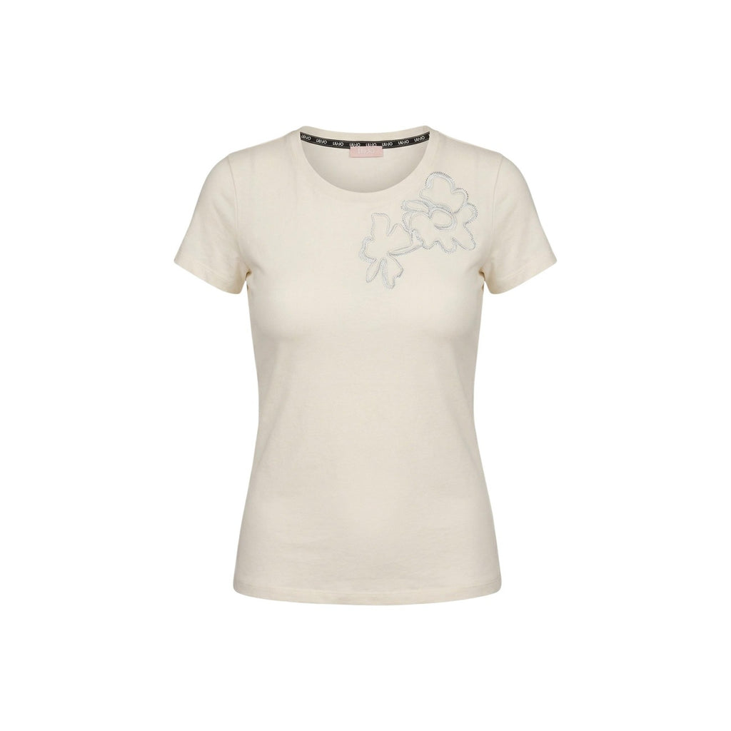 Liu Jo — Beige t-shirt ref. TA6155 JS923 woman — view 3