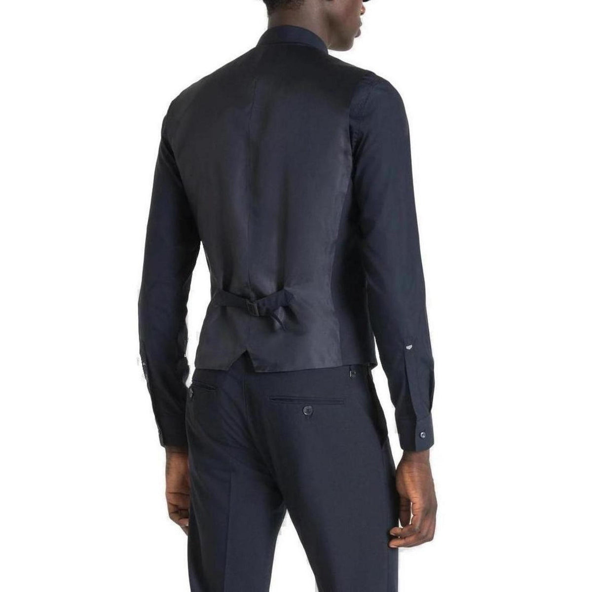 Antony Morato — Gilet réf. MMVS00009-FA600255 bleu homme — vue 4