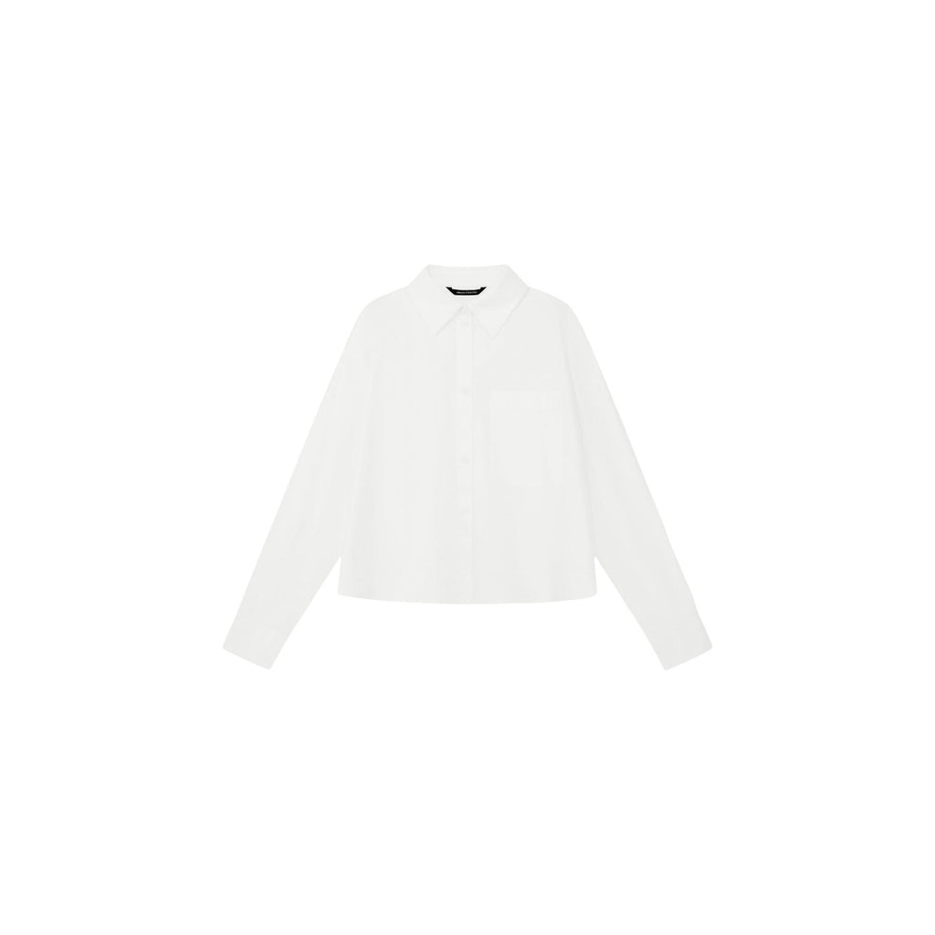 Armani Exchange — Wit katoenen dameshemd — afbeelding 2