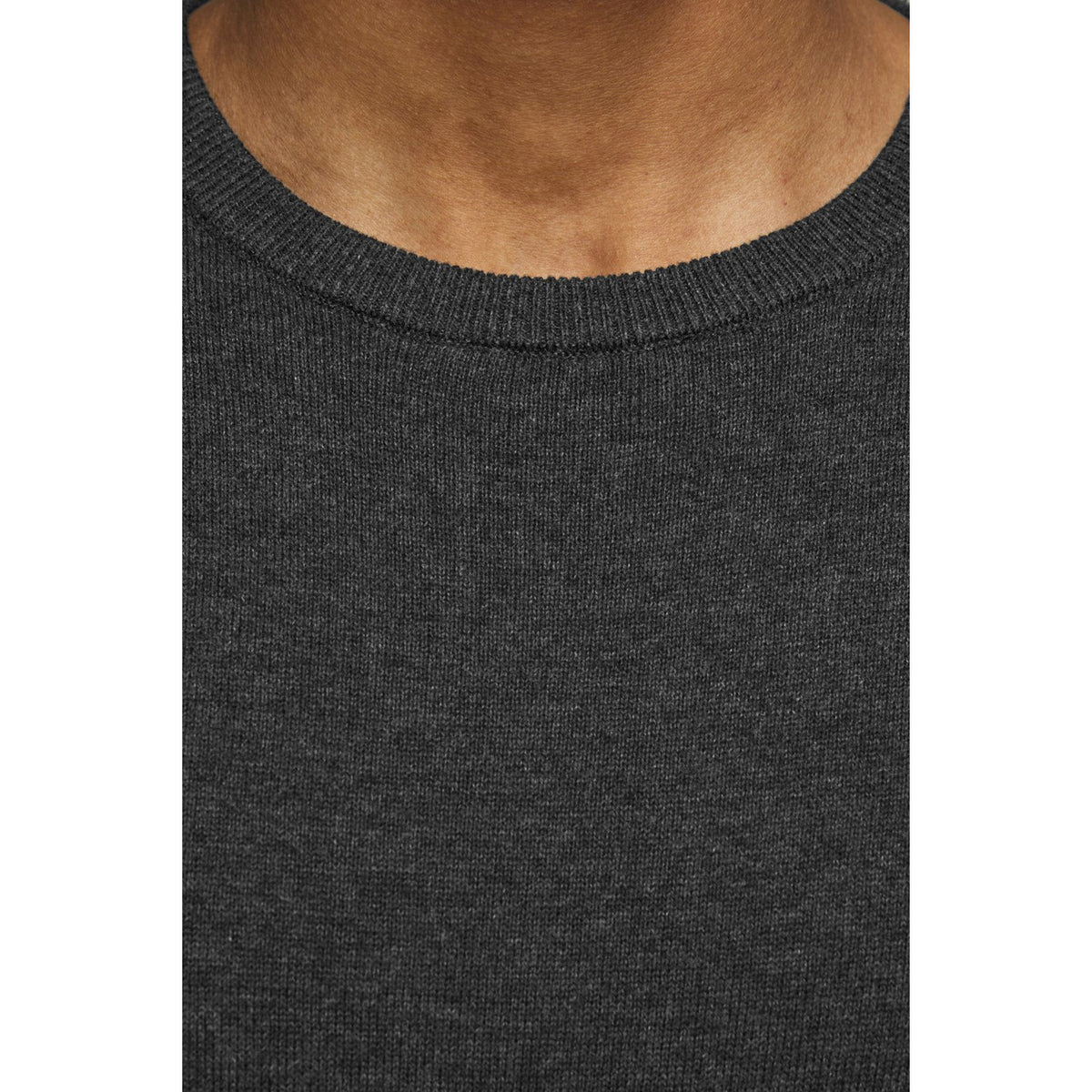 Jack & Jones — Men's gray Essential Basic sweater — view 3
