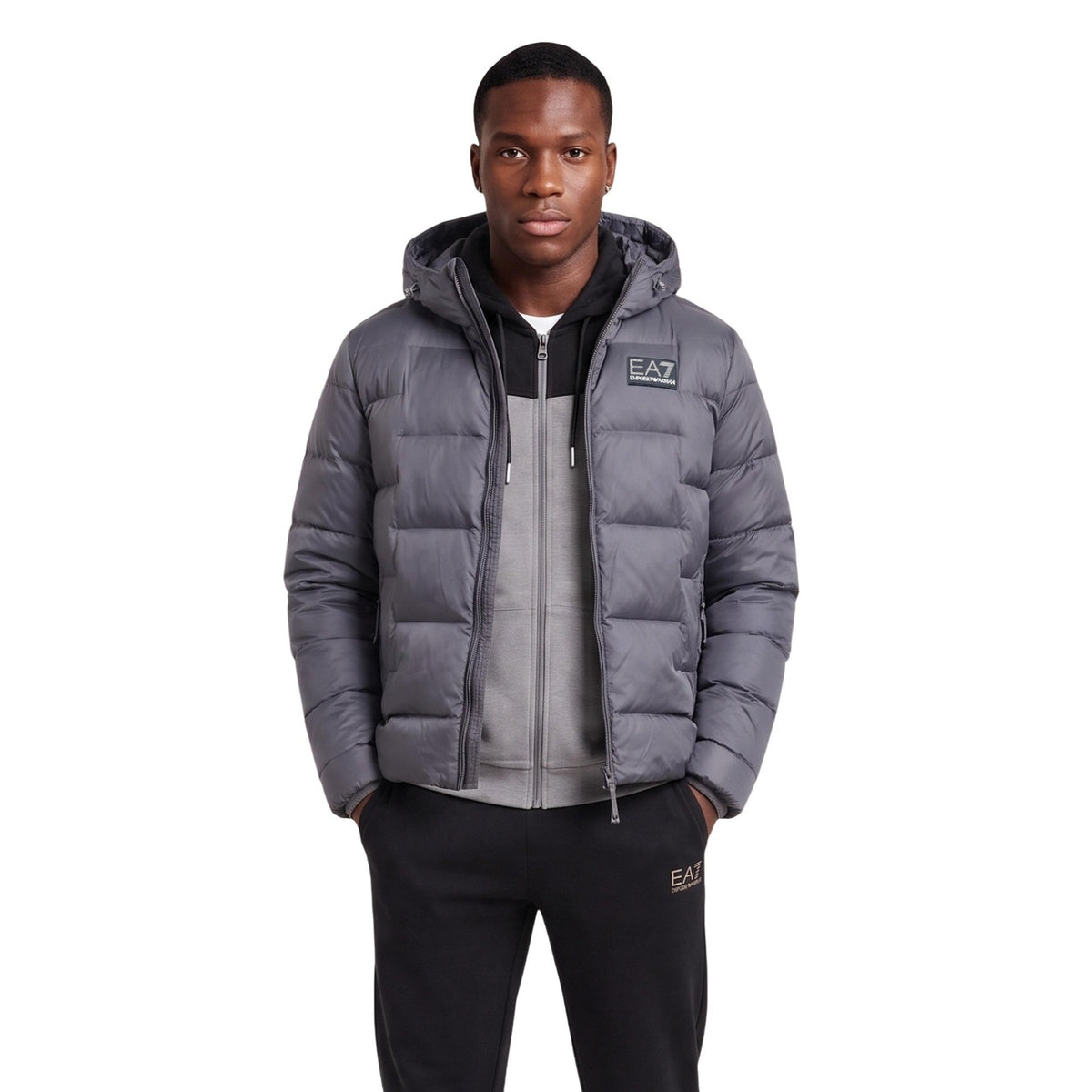 EA7 — Veste gris homme