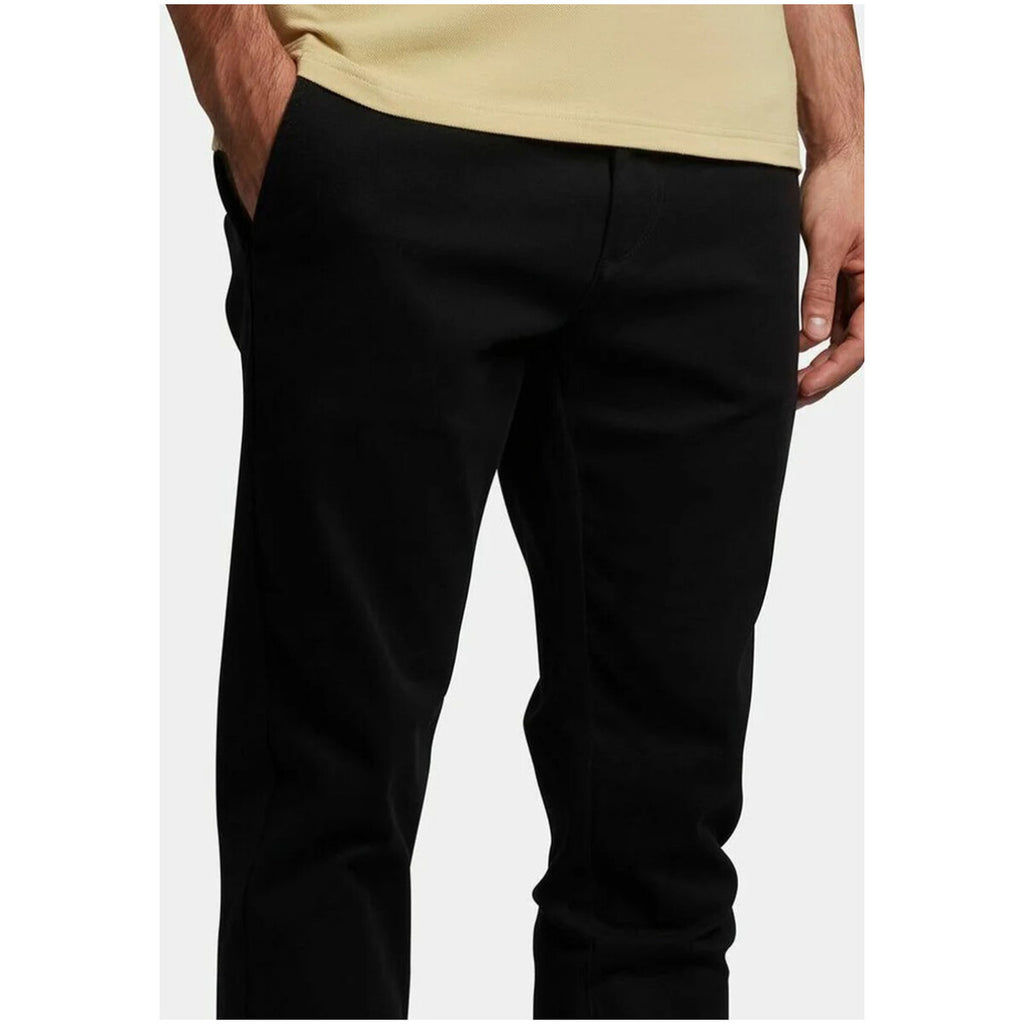 Lyle & Scott — Zwarte herenbroek van katoenmix — afbeelding 3