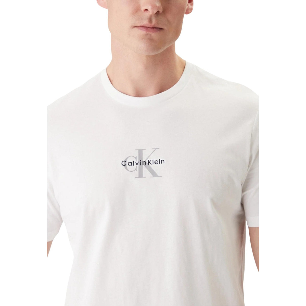 Calvin Klein Jeans — Men's white T-shirt LV04RB866G — view 4
