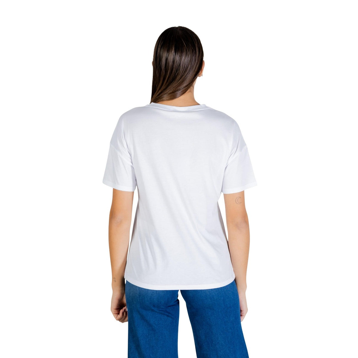 Liu Jo — T-shirt blanc réf. WA6331 JS904 femme — vue 2