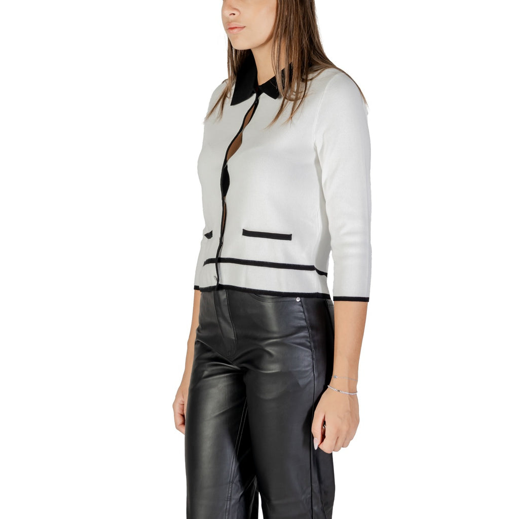 Morgan – Weiße Damenstrickjacke — Ansicht 5